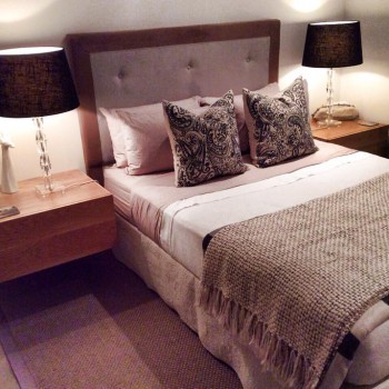 Oak bedside tables