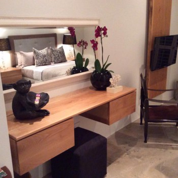 Floating Oak vanity